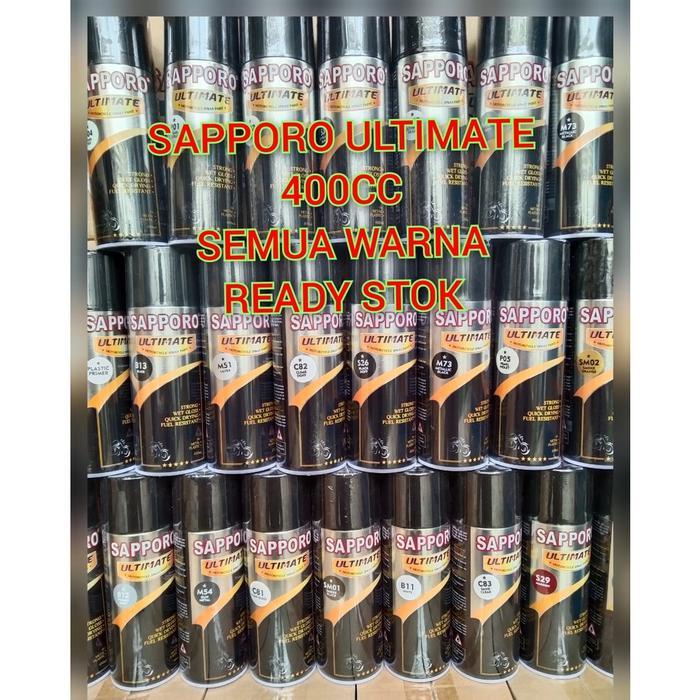 Pilok Pilox Cat Semprot Sapporo Ultimate Saporo M74 Majestic Red Merah Doff Dof 400Ml Co