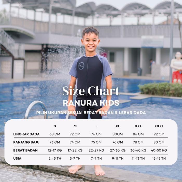 Baju Renang Anak Ranura Kids dengan Busa Pelampung Menghilangkan Kekhawatiran Berenang Sport Alat