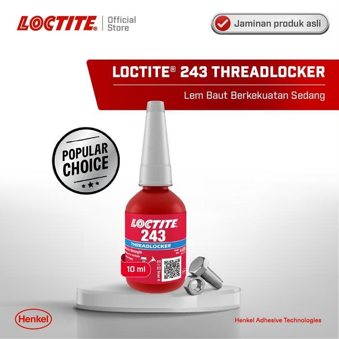 Henkel LOCTITE 243 Threadlocker Lem Baut - 10 ml