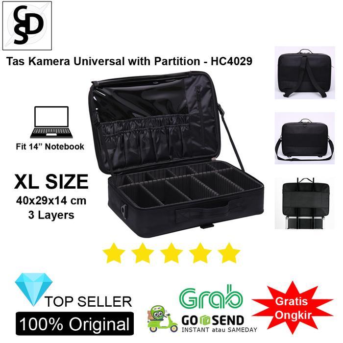 Tas Hardcase Kamera Universal With Partition - Hc4029 - Koper Kamera