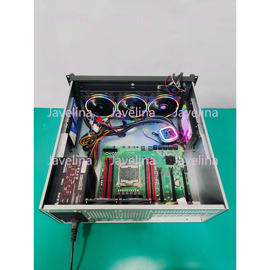 4U server chassis, eatx motherboard 4090 graphics card heatsink 240/360 water cooling row 8 slots