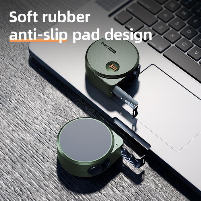 * Deli Tools Meteran Tukang Besi / Measuring Tape 3 5 Meter Green