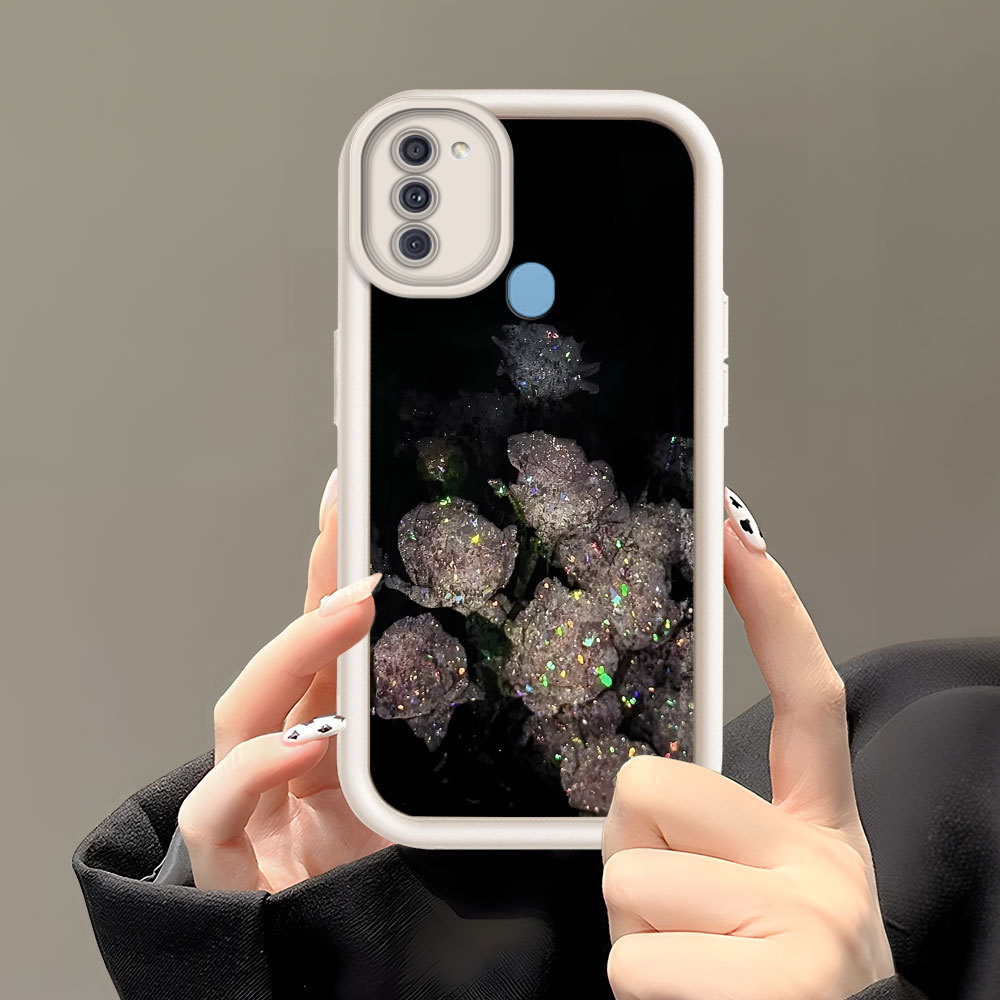 Casing Hp Untuk Compitable With Samsung Galaxy A11 M11 Phone Case Softcase Soft Imut Kesing Flower C