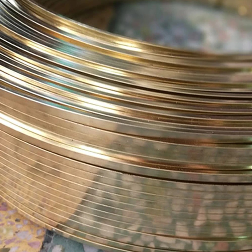 H65 Brass Wire Rectangle Copper Wire 1x2mm 1x3mm 2x6mm 0.3x0.8mm Environmental Protection Copper