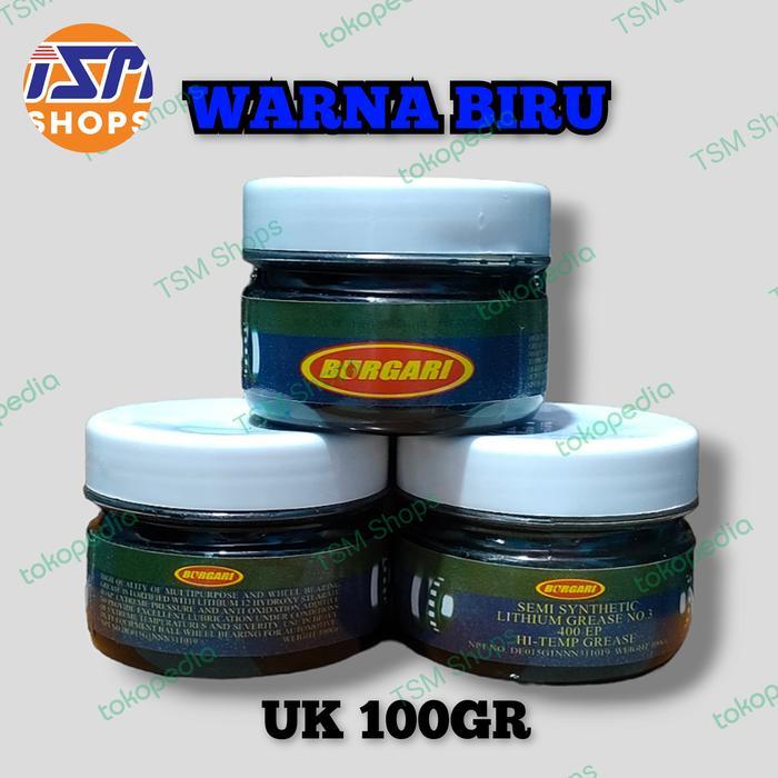 Gemuk Grease Stempet Burgari Lithum Hitemp Tahan Panas Biru 100GR
