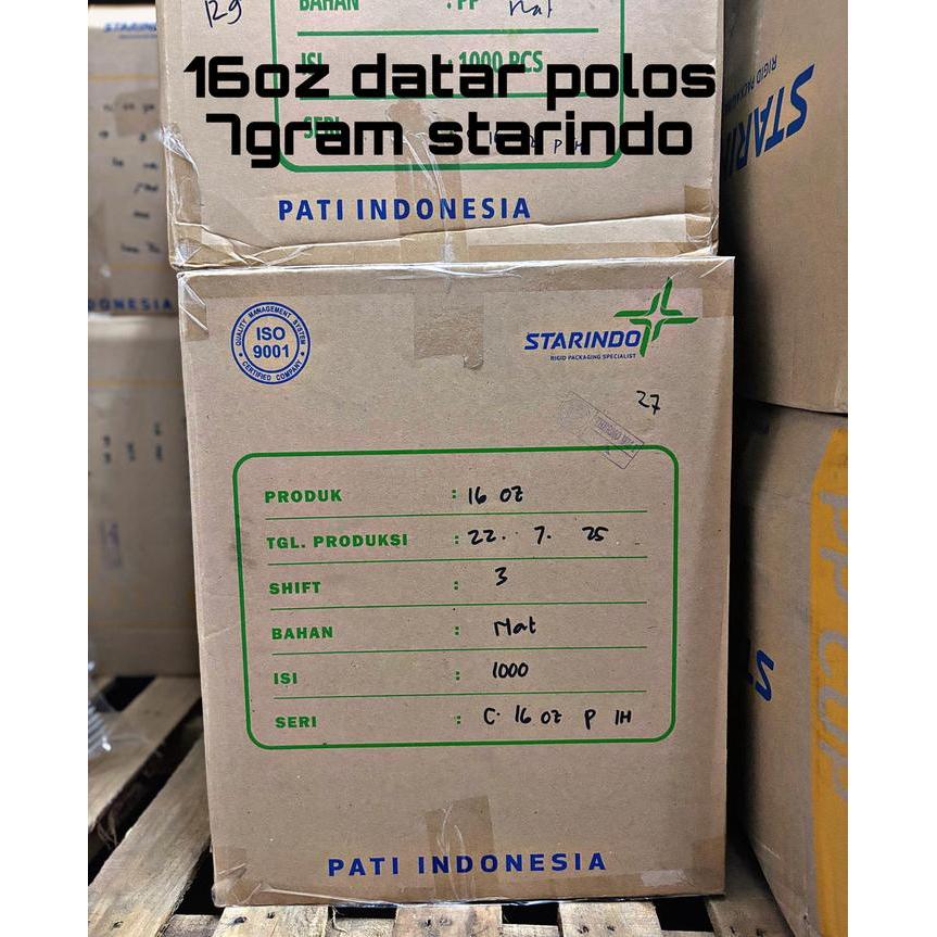 GELAS PLASTIK/GELAS OZ/GELAS 12 OZ 14 oz 16 OZ 7GRAM STARINDO ISI 1000
