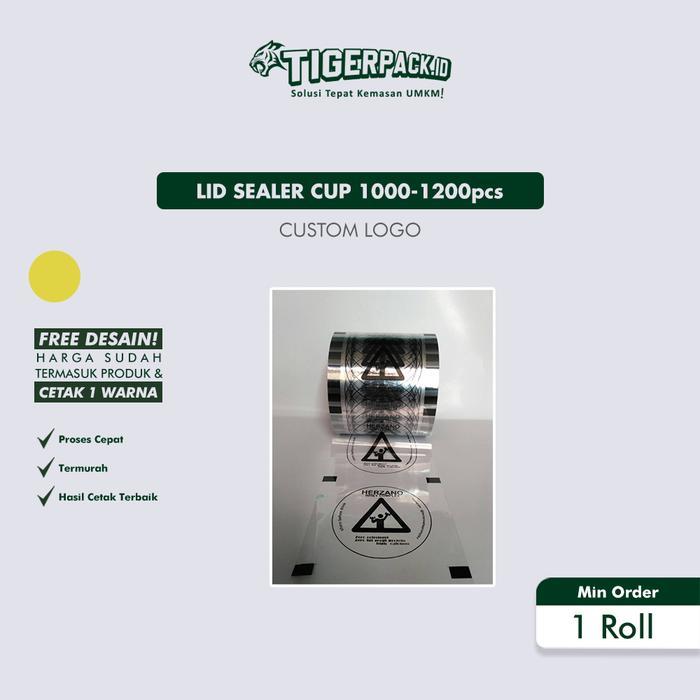 Lid Lid Sealer Cup Sablon Logo