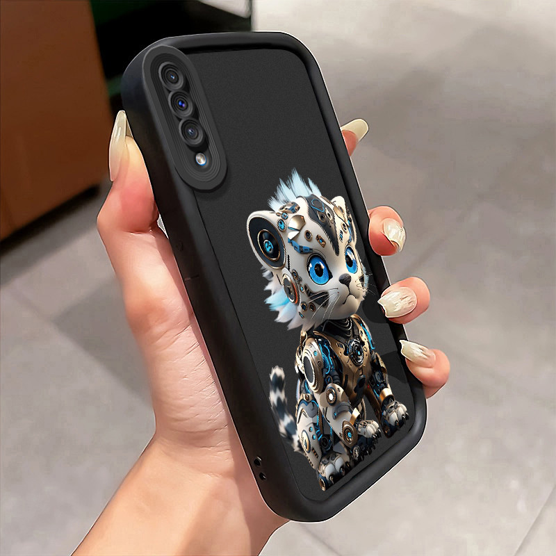 Casing Hp untuk Samsung Galaxy A50 A50s A30s Case Harimau mekanik Kasing silikon Cesing Tahan lama w
