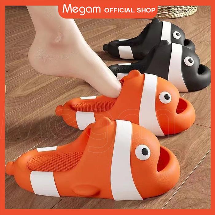Megam Sandal Flat Karakter Ikan Nemo Sendal Karet Hiu Anak Sandal Selop Anak Dewasa Sandal Jelly