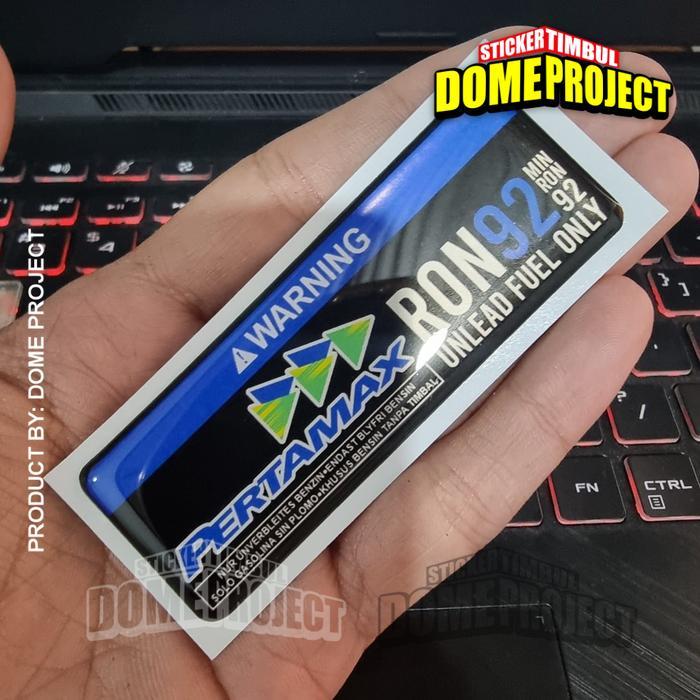 STIKER TIMBUL PERTAMINA PERTAMAX RON 92 STIKER PERTAMAX