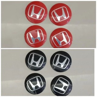 Stiker dop velg mobil logo Honda