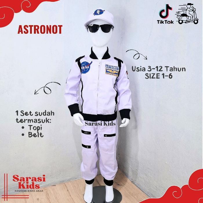 Baju astronot kostum astronot pakaian luar angkasa baju profesi anak