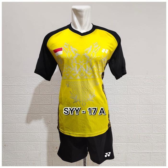 JK_WI01 Baju badminton printing celana pendek badminton celana