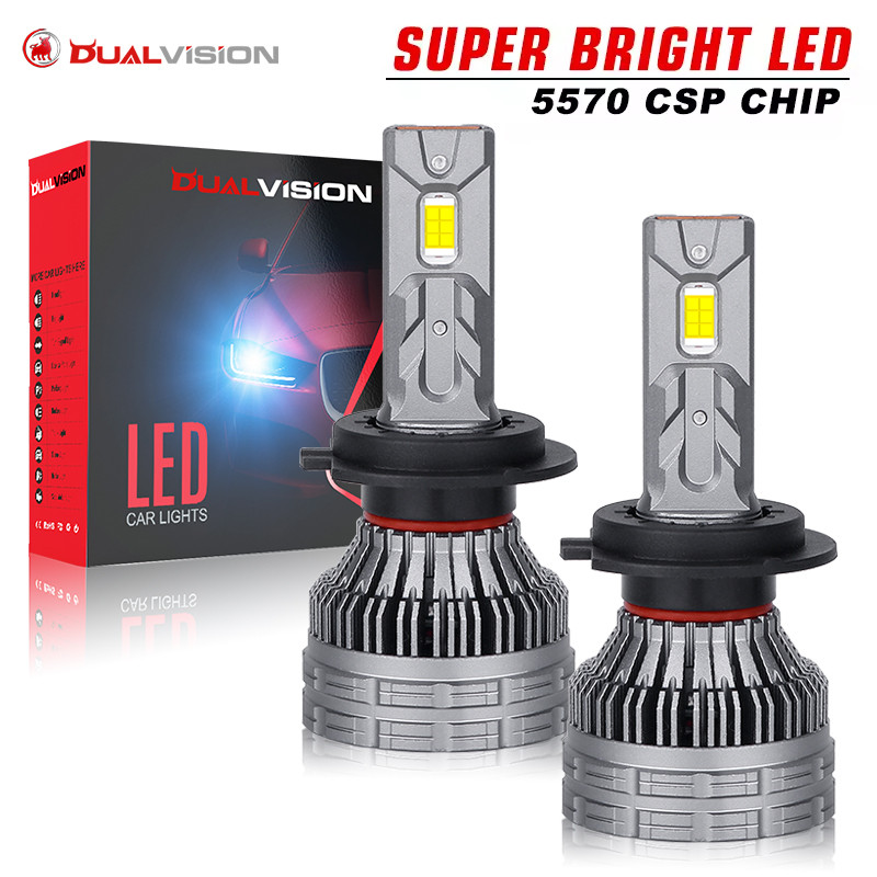 BULLVISION H7 LED Headlight 30000LM CSP Chip LED H4 Canbus H1 H9 H11 9005 HB3 9006 HB4 120W 6500K