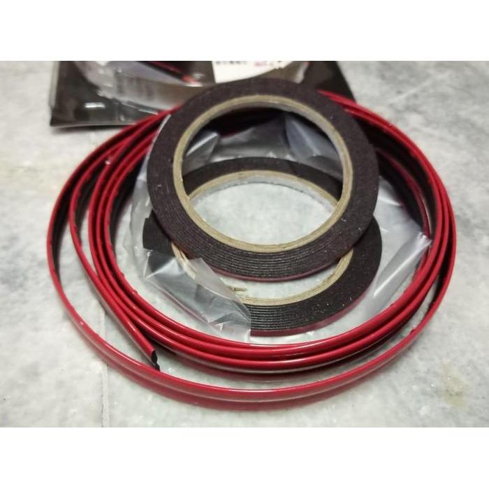 Lis Body Mobil Molding Universal Karet Ew-129 Merah