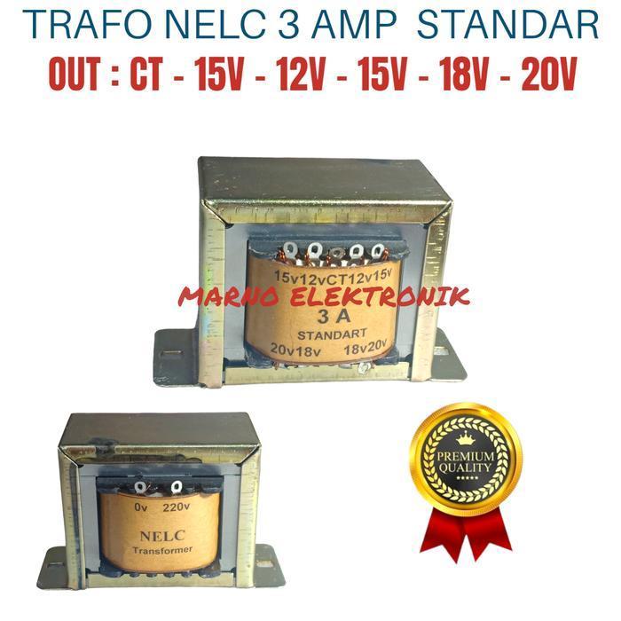 TRAVO 3A 3 AMPER SETANDAR CT 12V 15V 18V 20V TRAFO TRAPO