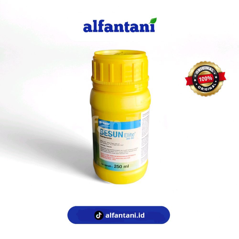 Besun Elite 250 ml Bakterisida / Atasi Hawar Daun / Kresek Padi / Bercak Daun Padi