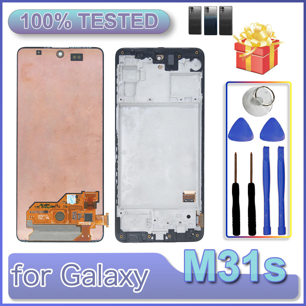 AMOLED LCD for Samsung Galaxy M31s LCD Display Touch Screen Digitizer Assembly Replacement for