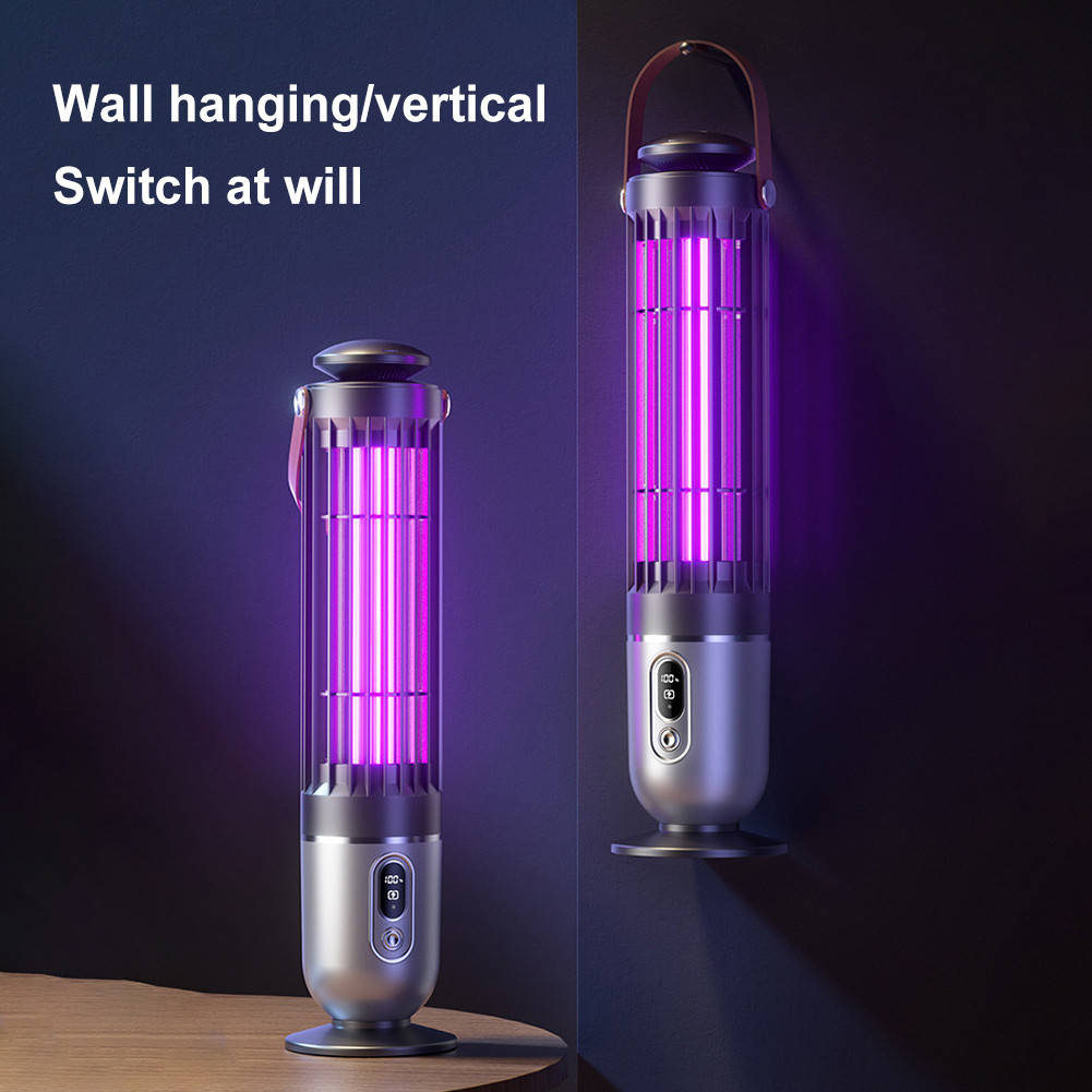 Portable Mosquito Killer Lamp Electric Mosquito Repellent Lamp Fly Trap Light Rechargeable Outdoor