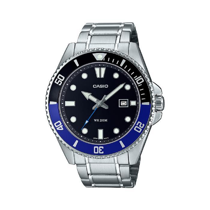 Casio Jam Tangan Analog Pria Original Mdv-107D-1A2Vdf