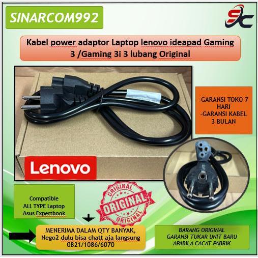Kabel power adaptor Laptop lenovo ideapad Gaming 3 /Gaming 3i 3 lubang