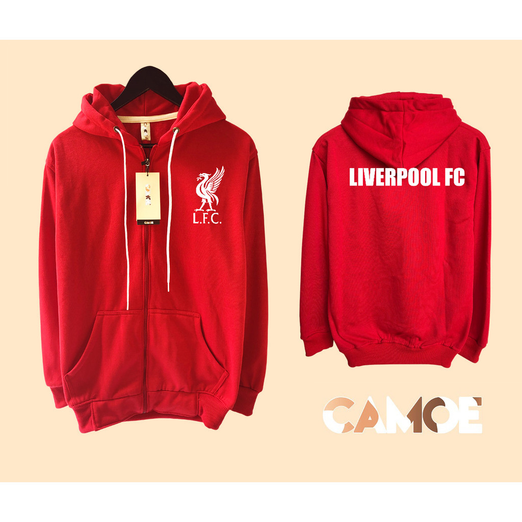 Jaket Hoodie Zipper Liverpool FC The reds logo