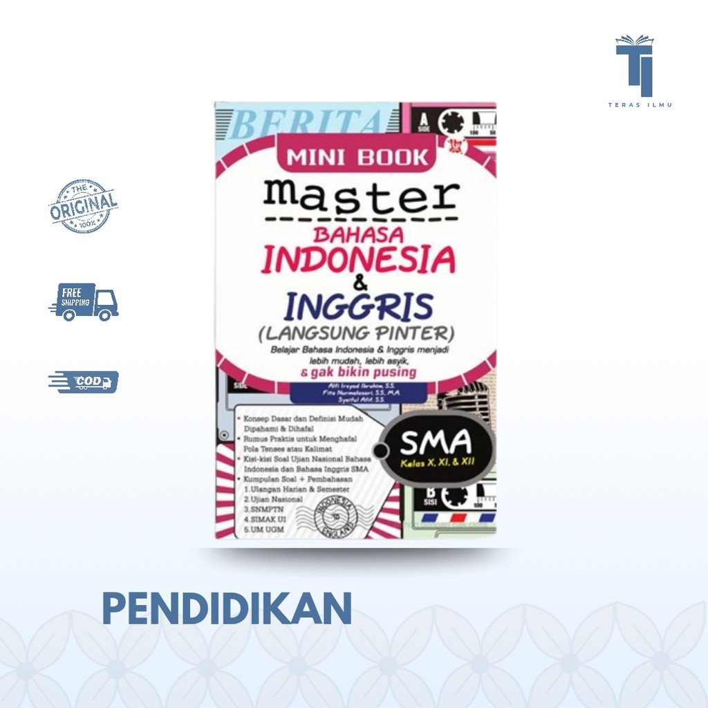 Teras Ilmu - Obral | Mini Book Master Bahasa Indonesia & Inggris (Langsung Pinter) Smp Kelas Vii, Vi