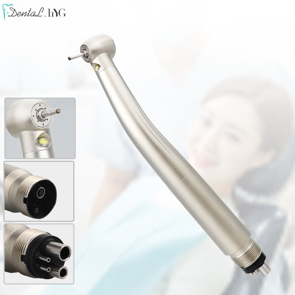PROMO   Dental High Speed Handpiece LED Self-Power E-generator Fiber Optic Push Button Air Turbine C