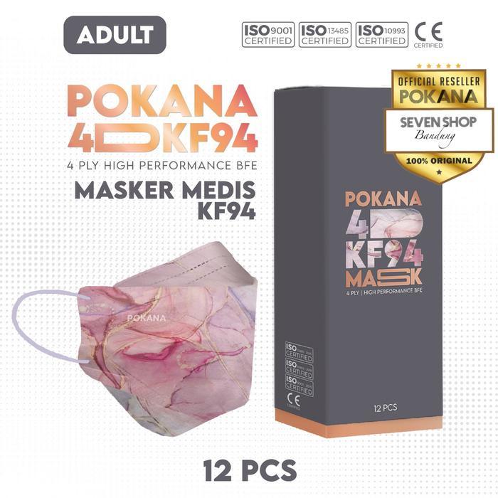 Masker Pokana 4D KF 94 Masker Medis 4 ply earloop