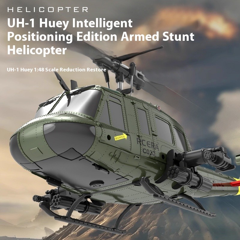 C032 remote-controlled helicopter 6-channel reverse flight Huey UH-1 simulation military model