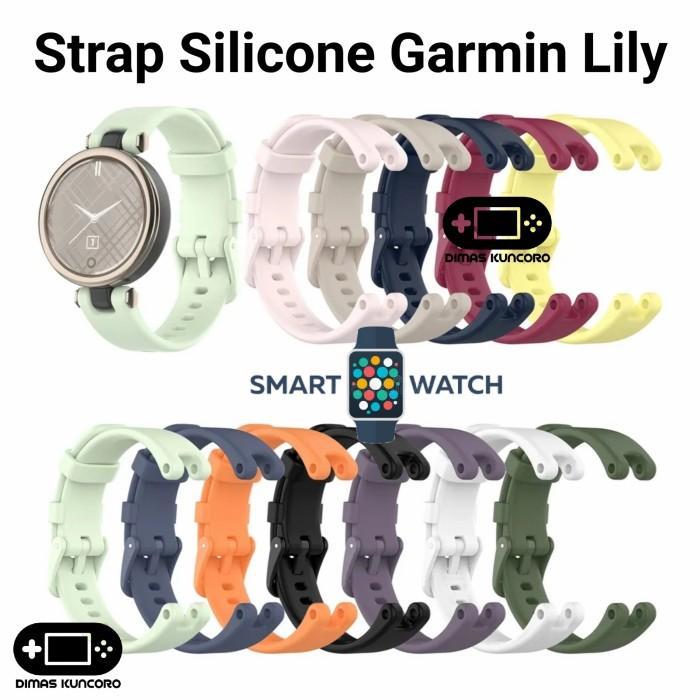 Strap Silicone Garmin Lily 1 Silicon Tali Jam Tangan Smartwatch Rubber