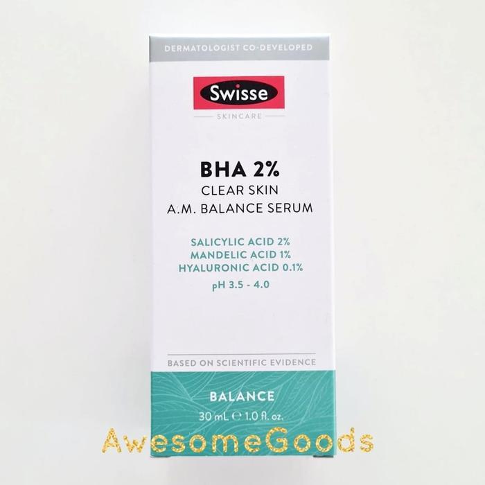 Swisse Australia Skincare Bha 2% Clear Skin Am Balance Serum 30Ml