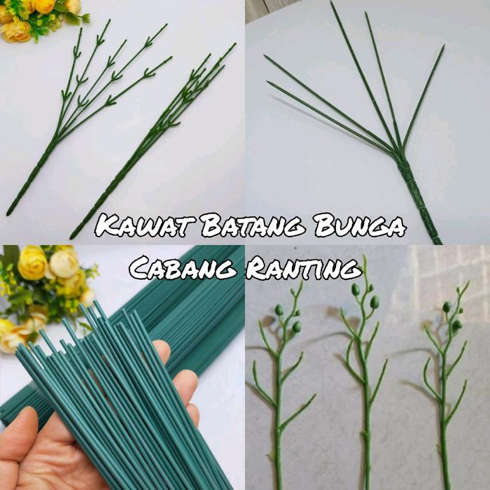 1 ikat Kawat Tangkai Cabang - Kawat Batang Cabang - 1 ikat Kawat Tangkai Bunga