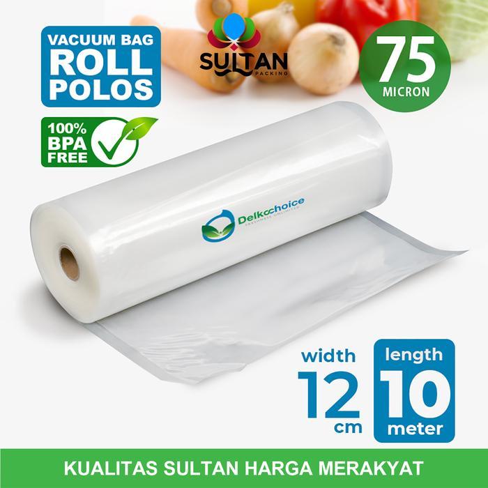 Krisbow - Plastik Vacuum Polos Roll 12Cm X 10M Vakum Sealer Makanan