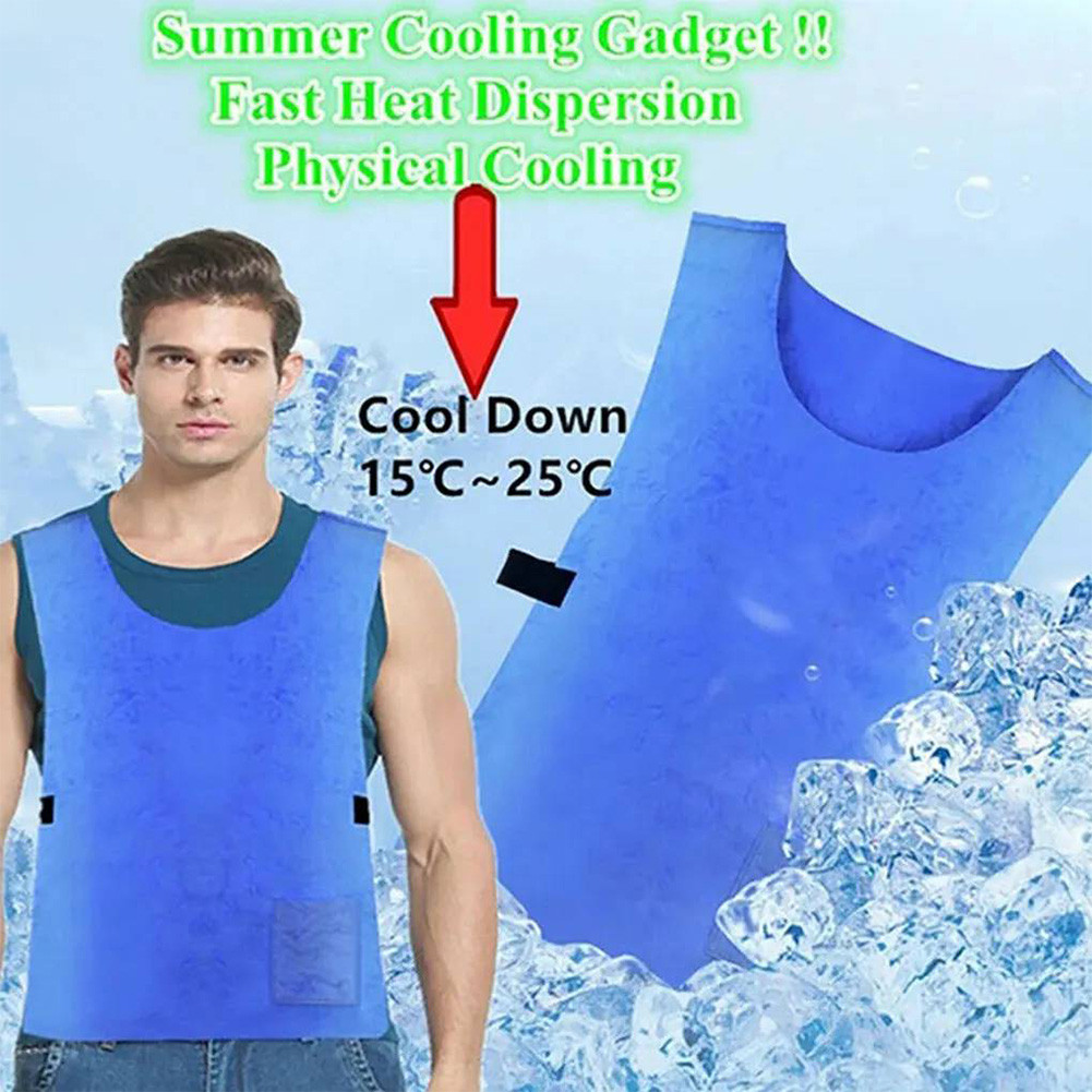 3-1X Cooling Vest Water Evaporative Cool Shirt Heatstroke Prevention Evaporative Ice Cooling Vest