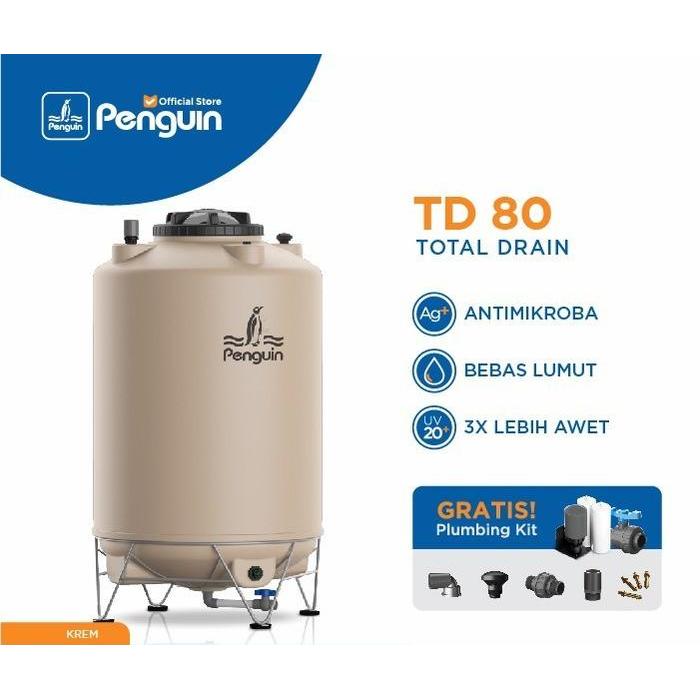 Tangki Air Total Drain Penguin TD 80 - Tandon/Toren
