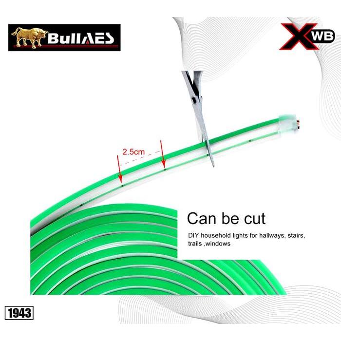 NEON FLEXIBLE SOFTLED DRL 12 VOLT WATERPROOF 5 METER MERK XWB