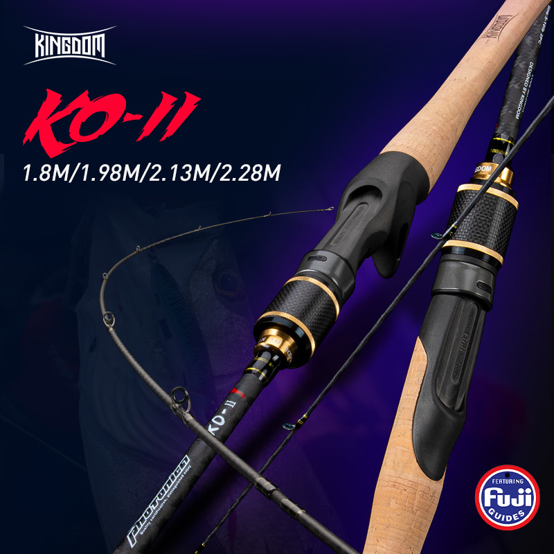 Kingdom KO-II Fishing Rods All FUJI Accessories Travel Ultra Light Casting Rod Original Triangular 3