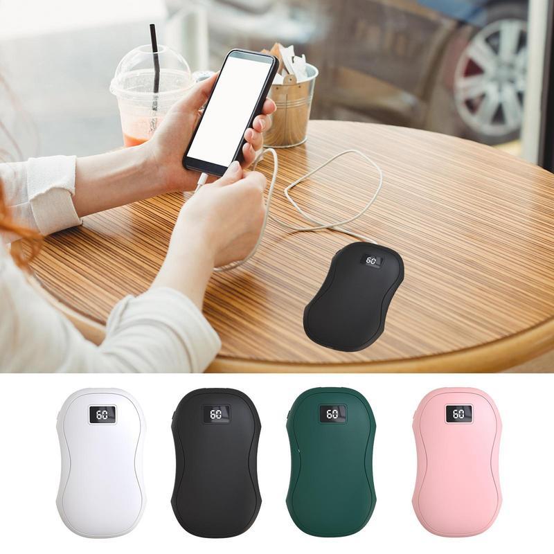 Hand Warmer Rechargeable Power Bank Winter Warmer Heating Warmer 3-Gear Adjustable Overheat Protecti