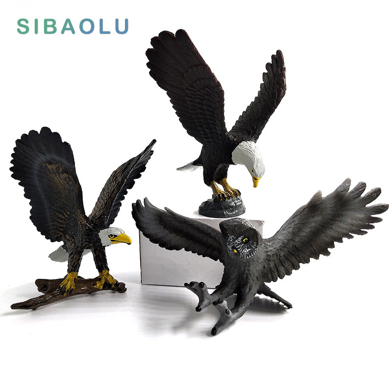 Simulation Eagle Owl Animal model figure figurine home decor miniature fairy garden decoration