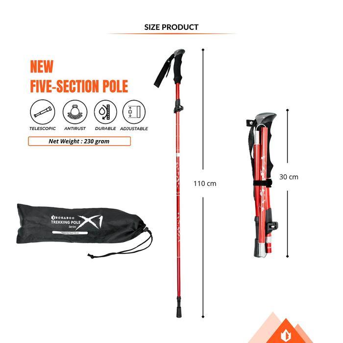 Eiger - Trekking pole Lipat X 1 - Tongkat Pendaki - Tongkat Gunung Camping -Tracking Pole -