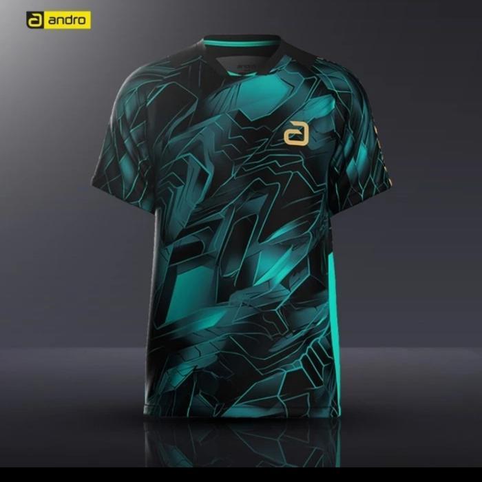 KAOS SHIRT TENIS MEJA PINGPONG ANDRO NAYTON GREEN BLACK ORIGINAL