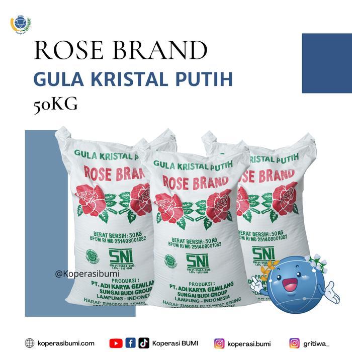 gula pasir rose brand 50 kg - 1 Karung