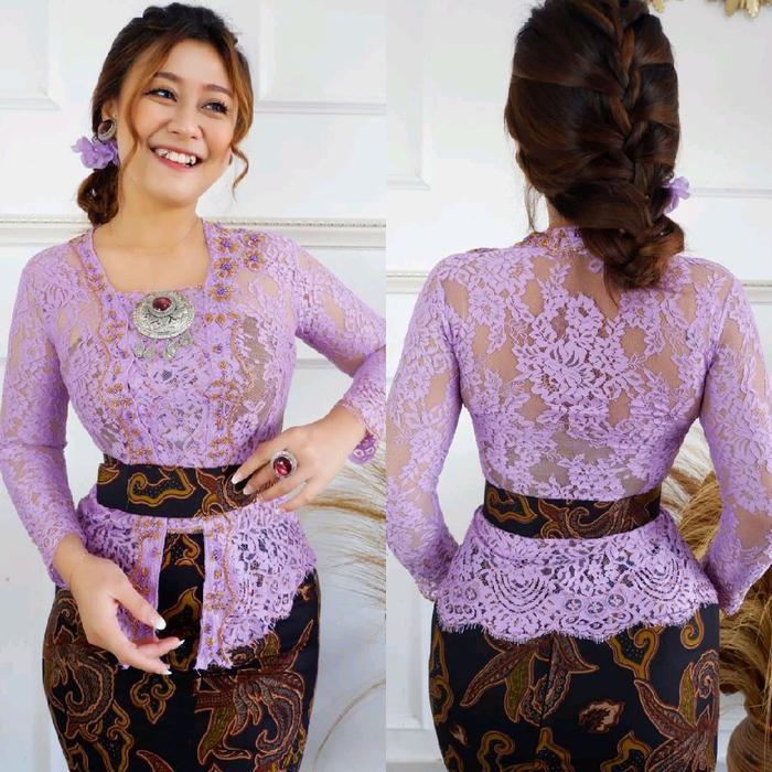 Sale Kebaya Payet Bunga Tempel Semi Prancis Doff