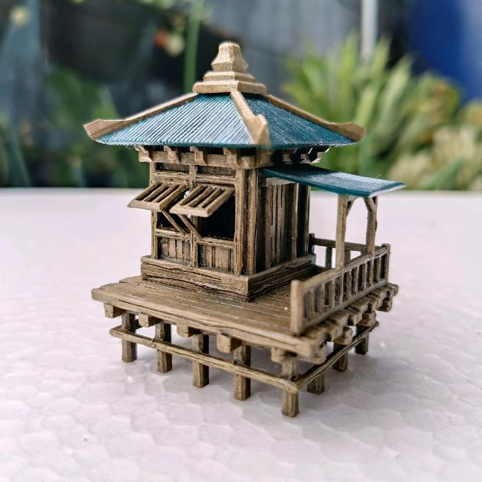 Hiasan Miniatur Rumah Bonsai/Aquarium/Paludarium/Terrarium/Aquascape/Maket/Diorama HMR-002