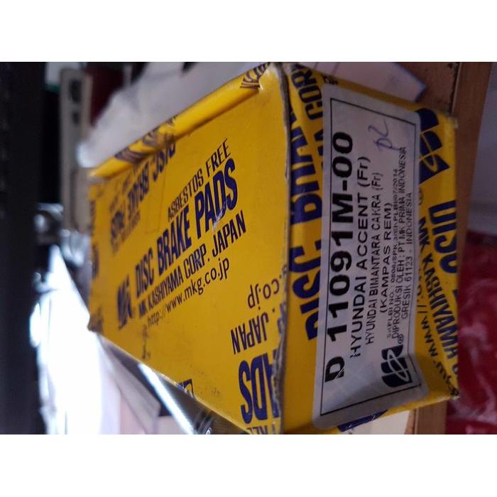 Kampas Rem Depan Hyundai Accent Mk Kashiyama