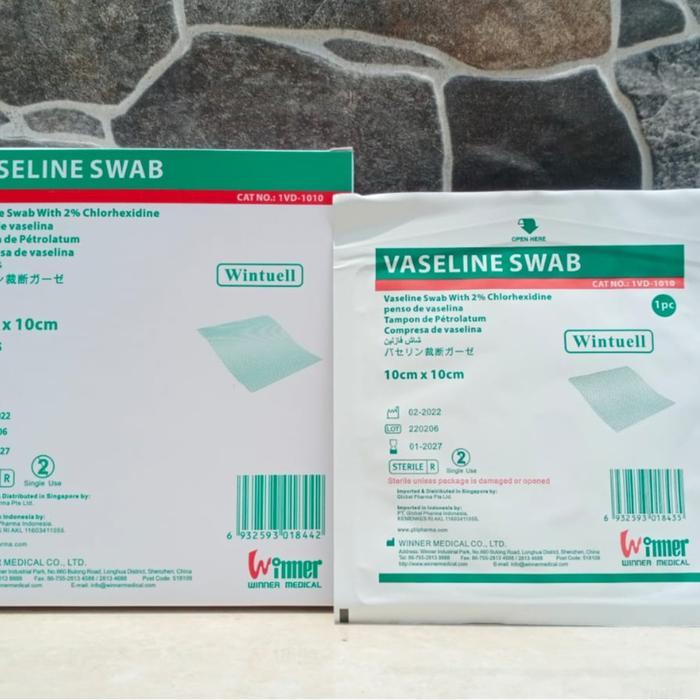 PER BOX VASELINE SWAB 10CM X 10 CM SEPERTI LOMATUELL SOFRATULLE SUPRATUL SUFRATUL SUFRATULLE 1 PAC