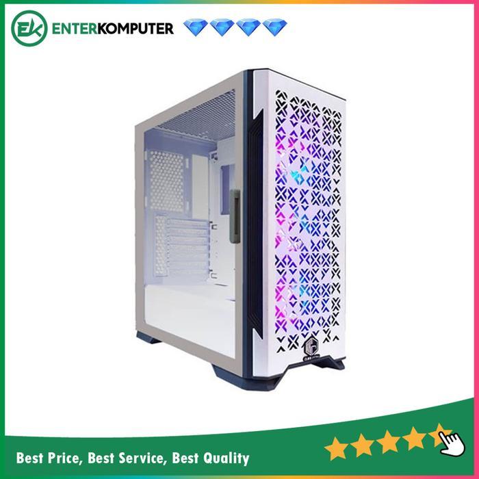 Casing CUBE GAMING SLEV WHITE - White Inside - ATX / Casing PC Gaming