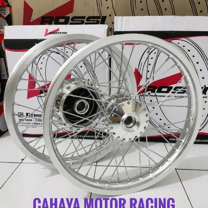 Velg Rossi Megapro Primus/ gl pro / gl max / tromol set jari velg ukuran 160x185/17 plus rakitan