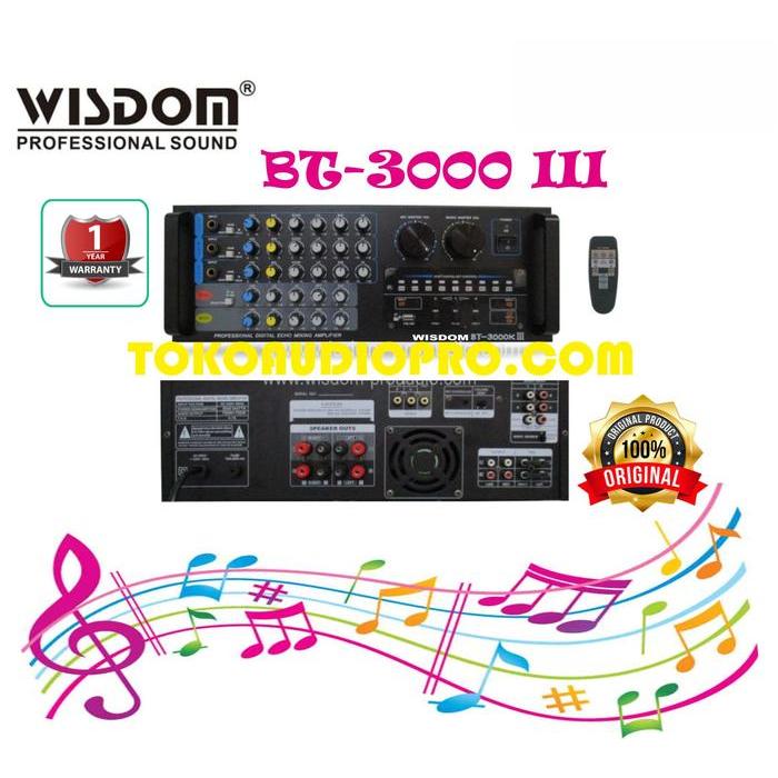 Wisdom Bt3000K Iii Amplifier Karaoke With Bluetooth Bt-3000K Iii Co